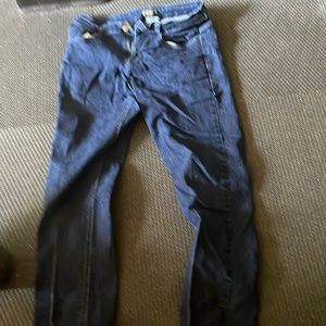 Used blue jeans